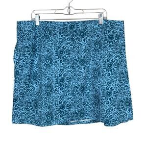 RipSkirt Wrap Rip Skirt Blue Length 1 Above Knee Pockets Women's XXL